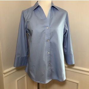Foxcroft Non-iron Stretch Button Down Top Medium